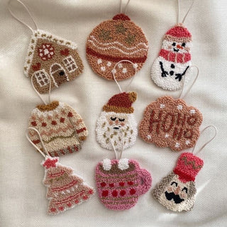 Punch needle - crea tus adornos navideños