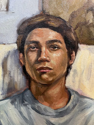 Programa retrato al óleo alla prima