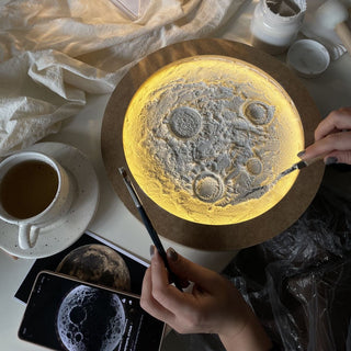 Taller luna con textura